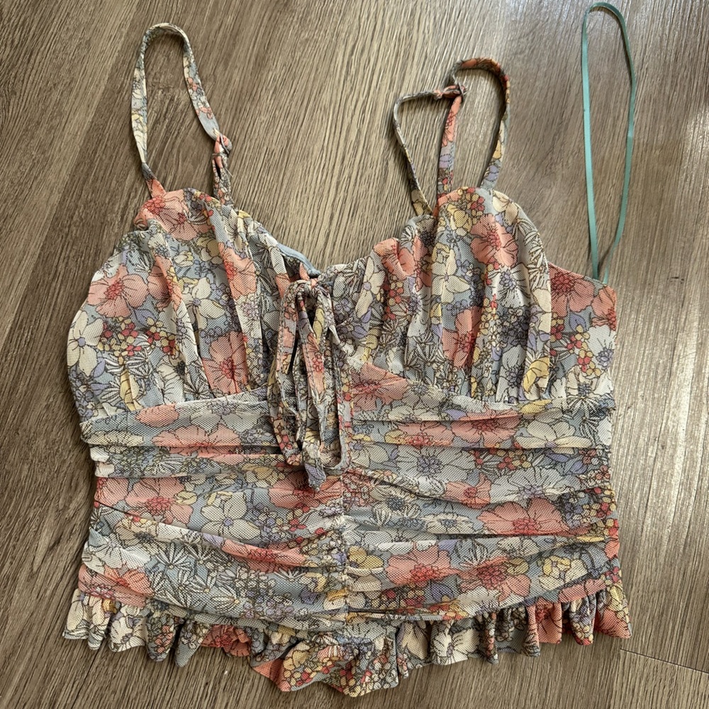 floral crop top